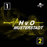 T-Shirt Frauen | HAKRO 127 | HvO mit Ortsname und EKG-Linie 