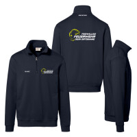 1/4 Zip Kragenpullover unisex | HAKRO 451 | Wunschtext...