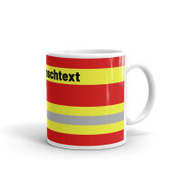 Kaffeetasse - Hupf Style rot mit Wunschtext | BACKDRA 3