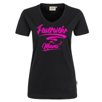 T-Shirt V-Neck Frauen | HAKRO 181 | Feuerwehrmami Kinderanza
