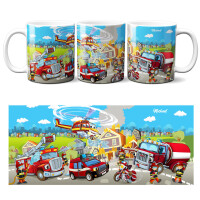 Tasse für Kinder - Feuerwehr im Ein gallery