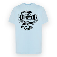 Kinder T-Shirt | Kids on fire Papa Feuerwehr der Coolste | B