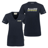 T-Shirt V-Neck Frauen | HAKRO 126 | Feue gallery