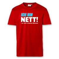 T-Shirt Männer | Fun Shirt Ich bin nett | BACKDRA 5