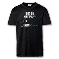 T-Shirt Männer | Fun Shirt Bist du kindisch | BACKDRA 3