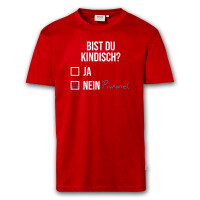 T-Shirt Männer | Fun Shirt Bist du kindisch | BACKDRA 5