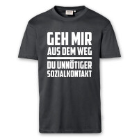 T-Shirt Männer | Fun Shirt  unnötiger Sozialkontak