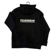Feuerwehr Hoodie UNISEX | L | schwarz | Einzelstück